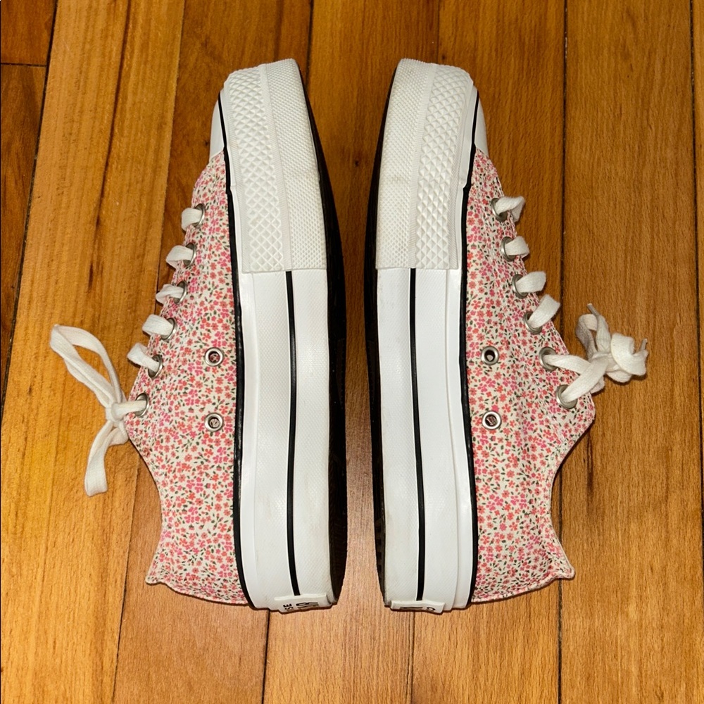 Converse Chuck Taylor All Star Platform Low Vintage Floral - Egre - Picture 3 of 9